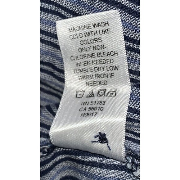 Maurices Sz LARGE Double Cloth Shirt Button Up Blue Plaid Pocket 100% Cotton EUC - Picture 9 of 10